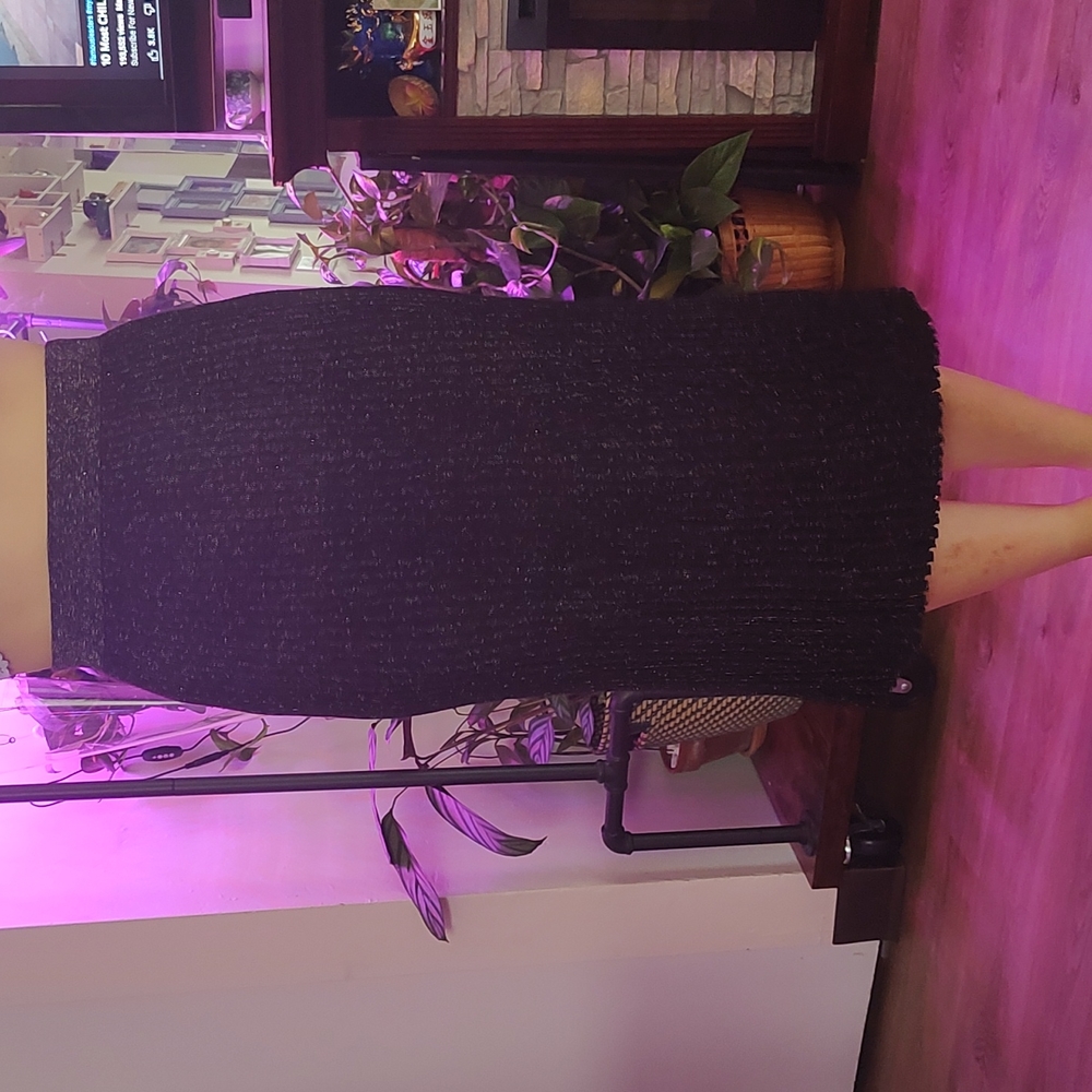 Shimmering Black Skirt